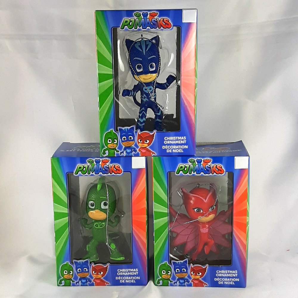 3 PJ MASKS Kurt S. Adler Christmas Ornaments